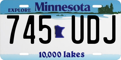 MN license plate 745UDJ