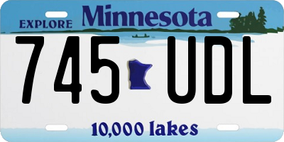 MN license plate 745UDL