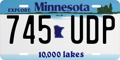 MN license plate 745UDP