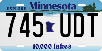 MN license plate 745UDT
