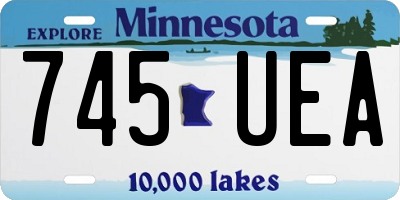 MN license plate 745UEA