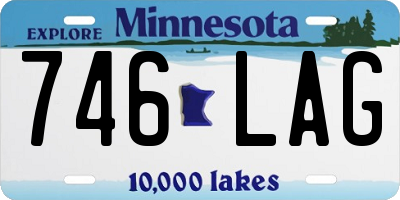 MN license plate 746LAG