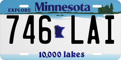 MN license plate 746LAI