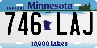 MN license plate 746LAJ