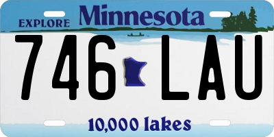 MN license plate 746LAU