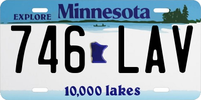 MN license plate 746LAV