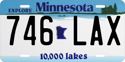 MN license plate 746LAX