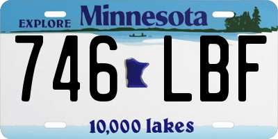 MN license plate 746LBF