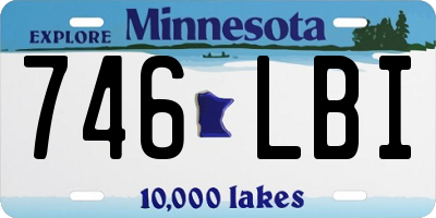 MN license plate 746LBI
