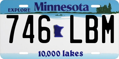 MN license plate 746LBM