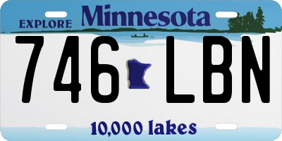 MN license plate 746LBN