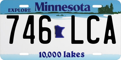 MN license plate 746LCA