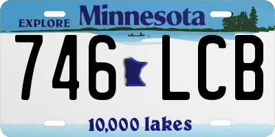 MN license plate 746LCB