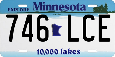 MN license plate 746LCE