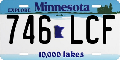 MN license plate 746LCF