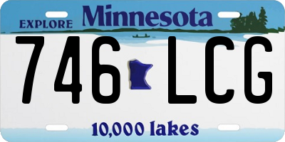MN license plate 746LCG