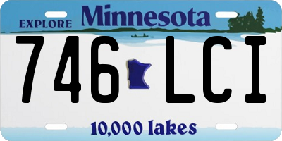 MN license plate 746LCI
