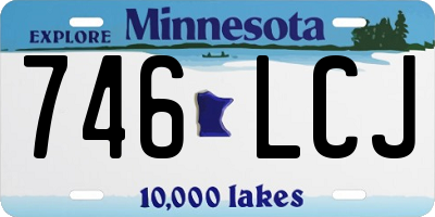 MN license plate 746LCJ