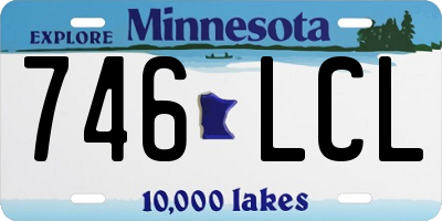 MN license plate 746LCL