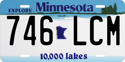 MN license plate 746LCM