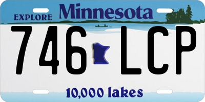 MN license plate 746LCP