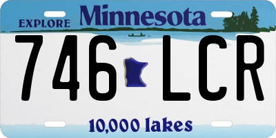MN license plate 746LCR