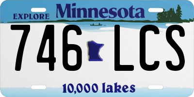 MN license plate 746LCS