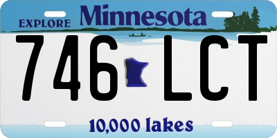 MN license plate 746LCT