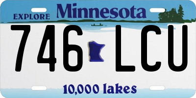 MN license plate 746LCU