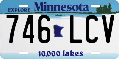 MN license plate 746LCV