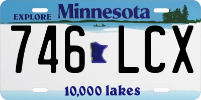 MN license plate 746LCX