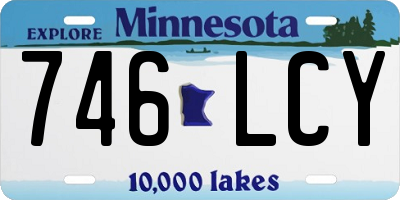 MN license plate 746LCY