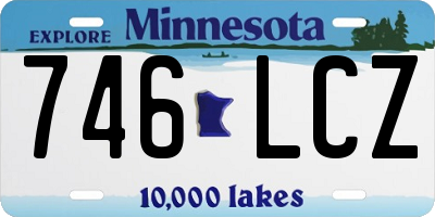 MN license plate 746LCZ