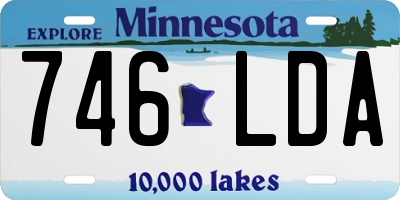MN license plate 746LDA
