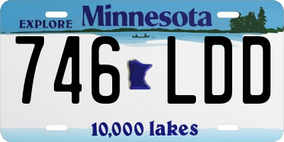 MN license plate 746LDD