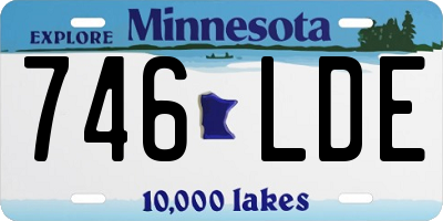 MN license plate 746LDE