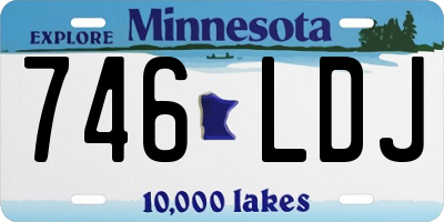 MN license plate 746LDJ