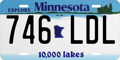 MN license plate 746LDL