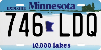 MN license plate 746LDQ