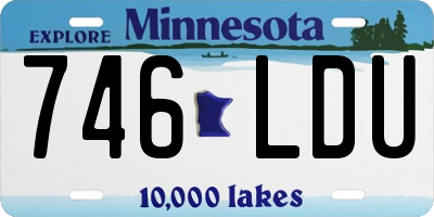 MN license plate 746LDU