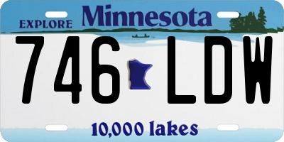 MN license plate 746LDW