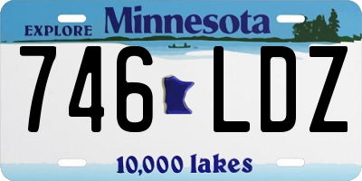 MN license plate 746LDZ