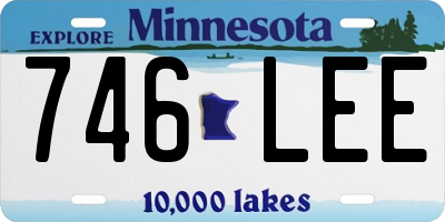 MN license plate 746LEE