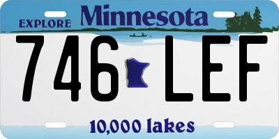 MN license plate 746LEF