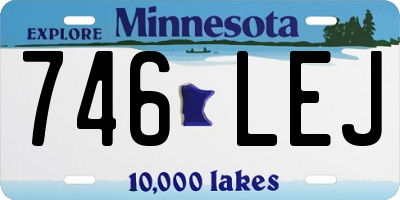 MN license plate 746LEJ