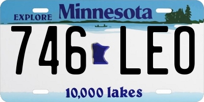 MN license plate 746LEO