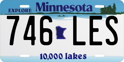 MN license plate 746LES