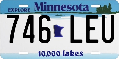 MN license plate 746LEU