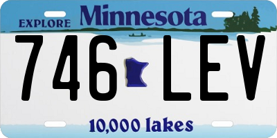 MN license plate 746LEV