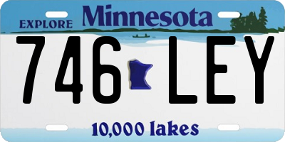 MN license plate 746LEY